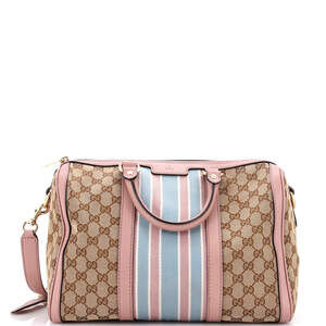 Gucci Medium Vintage Web Boston Bag GG Canvas